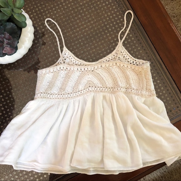 Zara White Crocheted Top - Picture 6 of 8